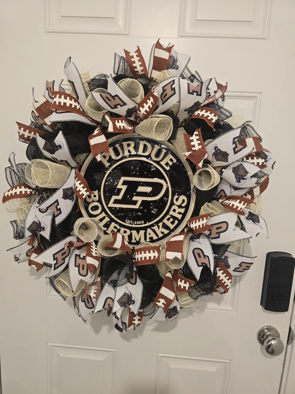 Purdue Football Wreath